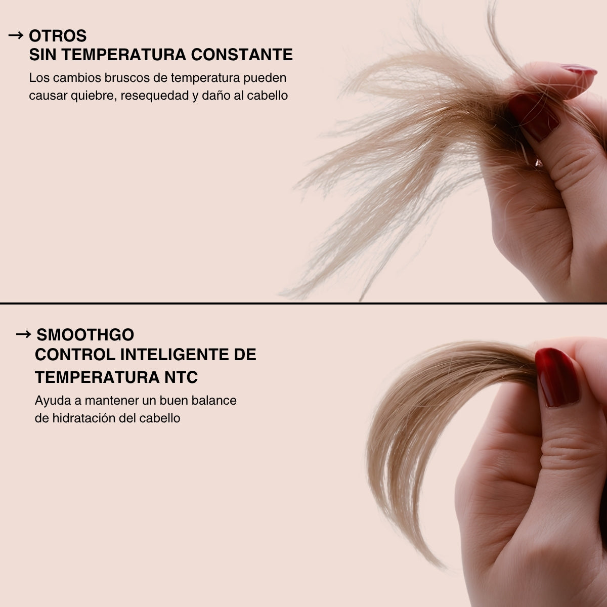 SmoothGo™ – Cepillo alisador portátil