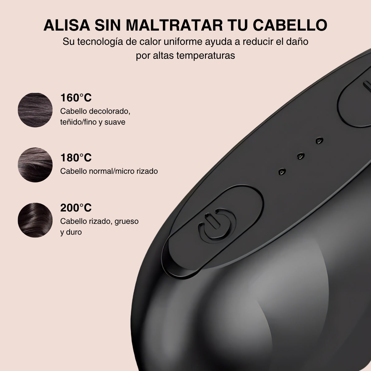 SmoothGo™ – Cepillo alisador portátil
